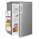 Exquisit Kühlschrank KS16-V-H-040E in Edelstahloptik mit 127 l Volumen