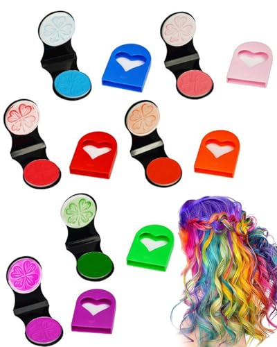 KEMUZ Haarkreide für Mädchen Set, 6 Auswaschbare Farben Haarkreide für Kinder, Mitgebsel Kindergeburtstag, Temporäre Haarfarbe Teenager-Mädchen, Geburtstagsgeschenk für 5-15 Mädchener KEMUZ Haarkreide für Mädchen Set, 6 Auswaschbare Farben Haarkreide für Kinder, Mitgebsel Kindergeburtstag, Temporäre Haarfarbe Teenager-Mädchen, Geburtstagsgeschenk für 5-15 Mädchener