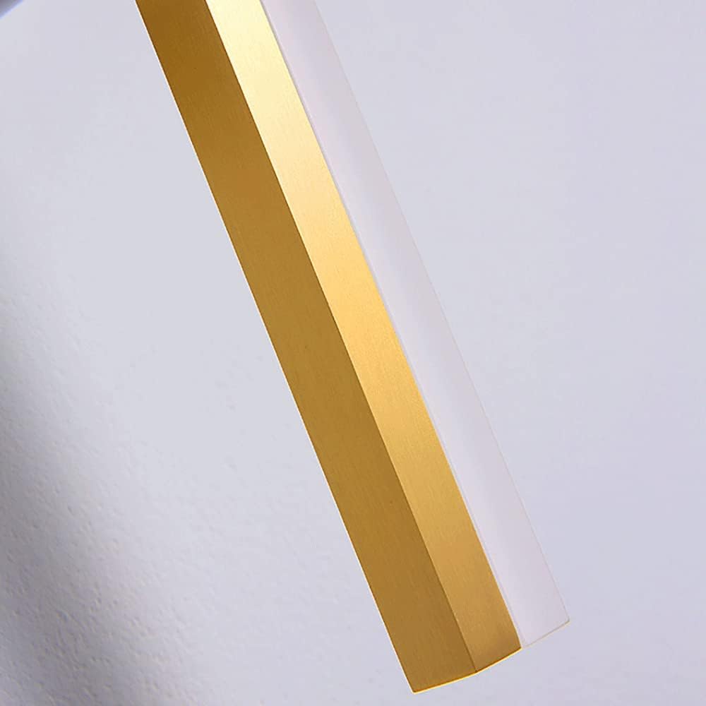 Applique Murale Linéaire En Laiton, Applique Murale Led Moderne, Luminaires À 360 ° - 3 Modes De Couleur, Appliques Murales De Chevet, Appliques Murales Simples Et Longues Pour Chambre À Couch