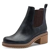 Marco Tozzi Botas Chelsea para mujer, 2-25421-43, azul marino, talla 39 EU, azul marino, 39 EU