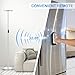 JOOFO Floor Lamp,30W/2400LM Sky LED Modern Torchiere 3 Color Temperatures Super Bright Floor Lamps-Tall Standing Pole Light with Remote & Touch Control for Living Room,Bed Room,Office（Platinum Silver）