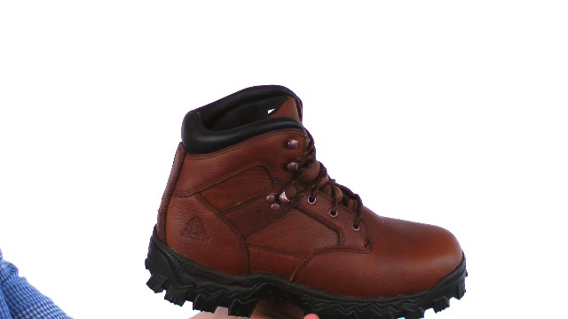 Rocky Work Boots Mens Waterproof Steel Toe EH Leather 9 M Brown