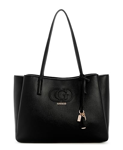 GUESS sac à épaule sac d'ordinateur portable pour ordinateur portable Isola Multi Compartment Tote Black noir