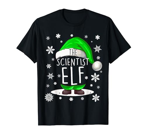 Scientist Elf Group - Conjunto familiar a juego para Navidad Camiseta