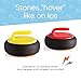HearthSong Curling Zone – Indoor Battery Operated Hovering Curling Set – Fun Family Game for Kids and Adults – 6 Curling Stones and Floor Mat – Olympic Sport Party Game Equipment – Age 3+