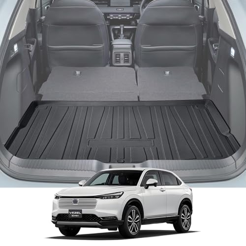 LANGBEAN ホンダ ヴェゼル 2代目 RV系ラゲッジマット VEZEL e:HEV R V3/4/5/6型 3D 防水マット TPE製 滑り止めマット 取り付け簡単 防キズ 防水 防汚 滑り止め ヴェゼル 内装 カスタム パーツ