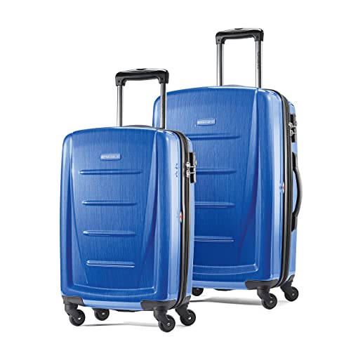 Image of Samsonite Winfield 2 Hardside Luggage with Spinner Wheels, Nordic Blue, 2-Piece Set (Carry-on /Medium), Winfield 2 Hardside Luggage With Spinner Wheels