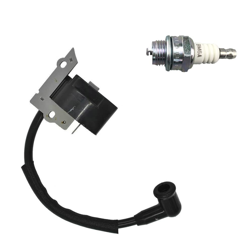 Realman Bobine Allumage + Bougie BM6A 545215801 545024901 – Compatible McCulloch MT250LK, Trimmac SL, Partner Colibri II