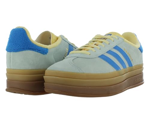 adidas Gazelle Bold Womens Shoes Size 7.5, Color: Grey/Blue/Yellow-Grey3