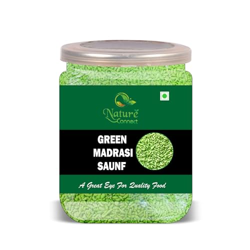 NATURE CONNECT Green Madrasi Saunf 300 Gram Airtight Container image 3