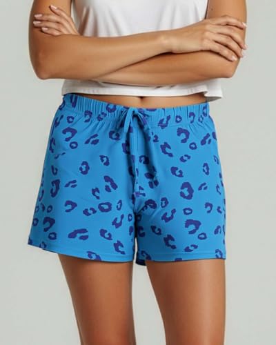 Image of Real Essentials 3 Pack: Women's Pajama Shorts Sleep Lounge Sweatshorts Comfy Sleepwear Bottoms (Available In Plus Size)