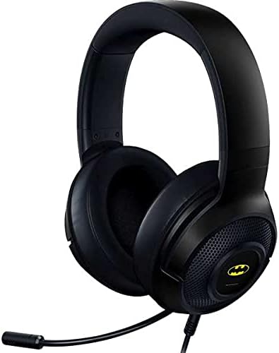 Skinit Decal Skin Compatible with Razer Kraken X Gaming Headset - Officially Licensed Warner Bros Batman Official Logo Design