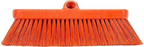 Image of SPARTA 41278EC24 Flo-Thru Plastic Wall Scrub Brush, Equipment Brush With Soft Nylex Bristles For Industrial Kitchens, Hospitals, Commercial Cleaning, 4 Inches, Orange