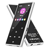 128GB MP3 Player with Bluetooth 5.3, AGXOV Music Player with Built-in HD Speaker, FM Radio, Voice Recorder, HiFi Sound, E-Book, Earphones Included (Black)
