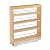 Rev-A-Shelf 448-BC-5C 5-Inch Base Cabinet Pullout Storage Organizer with Adjustable Wood Shelves and Chrome Rails