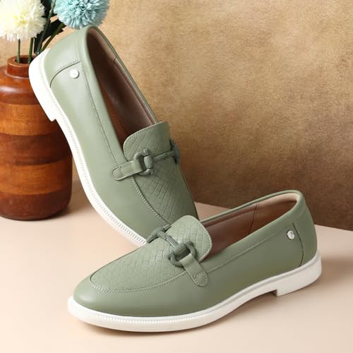 Image of YOHO Bliss Loafers for Women | Comfortable & Stylish Bellies | Fashion Moccasins with Footpharma Footbed | Slip-on for Casual & Formal Wear | 002