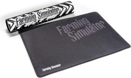 Farming Simulator Mauspad (Größe 30x40 cm, Rutschfester Boden aus Kautschuk, Oberseite mit Stoff)