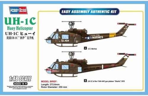 Hobby Boss Easy Assembly UH-1C Huey Airplane Model Building Kit