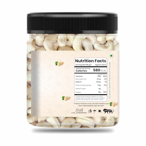 Image of NUTS BLOOM Premium Whole Cashews | Rich in Protein, Magnesium & Phosphorus | Natural Big size Kaju | Ideal for Snacking, Cooking & Gifting (1KG)