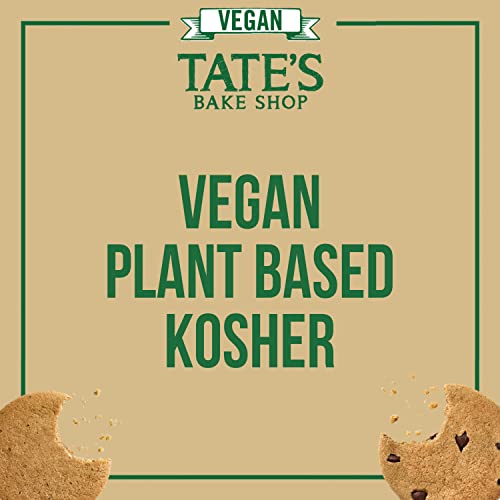 Tate's Bake Shop Vegan Cookie Variety Pack, Vegan Chocolate Chip Cookies And Vegan Vanilla Maple Cookies, 3 - 6 Oz Bags #TOP3