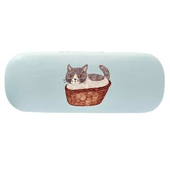 Amazon | [松尾ミユキ] メガネケース Cat basket(MM864) 猫 ねこ