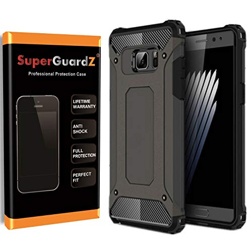 SuperGuardZ Case for Samsung Galaxy S7 Edge, Heavy Duty Slim Shockproof Protective Cover Armor [Black]
