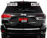 SlickMod PreCut Vinyl Smoke Tint for 2014-2021 Jeep Grand Cherokee Tail Light (1. Full Rear Kit, 20 Percent Dark Smoke)