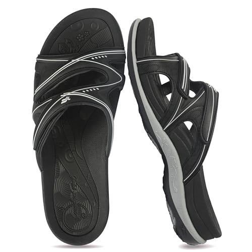 Image of Gold Pigeon Shoes SIGNATURE Comfort Walking Slides Sandals for Women | Arch Support, Waterproof, Non-Slip