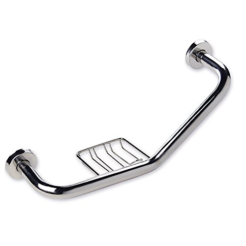 Preisvergleich Produktbild Ljf Handlauf Bad Badewanne Safe Handlauf Mit Seifenkorb Edelstahl Silber