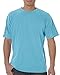 Chouinard Adult Ring Spun Bottom Hem Garment T-Shirt, Lagoon, Large