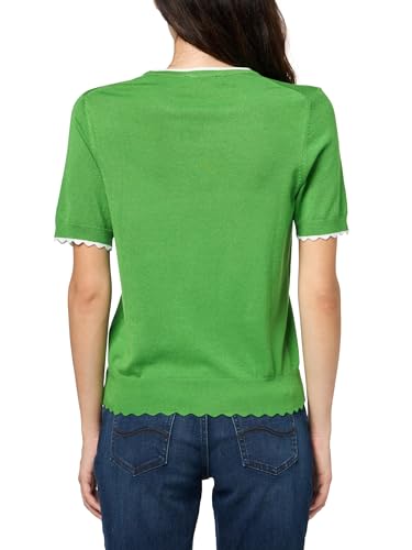Image of Nautica Women's Crew Neck Solid Short Sleeve Sweater