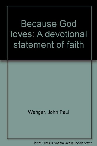 Because God Loves 083611339X Book Cover