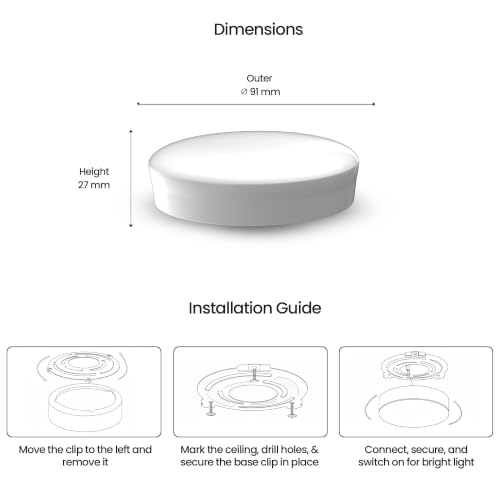 Image of LEDURE 6W LED Surface Light|Energy Efficient LED Downlight|CoolWhite Pack-2