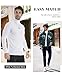 Men's Slim Fit Lightweight Long Sleeve Knitted Pullover Top Turtleneck Sweater(White,M)