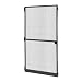Produktbild jarolift Profi Line Fliegengittertür Insektenschutz Tür 120 x 220 cm, Fiberglas Gewebe Schwarz, mit Aluminiumrahmen Anthrazit, Länge & Breite Kürzbar