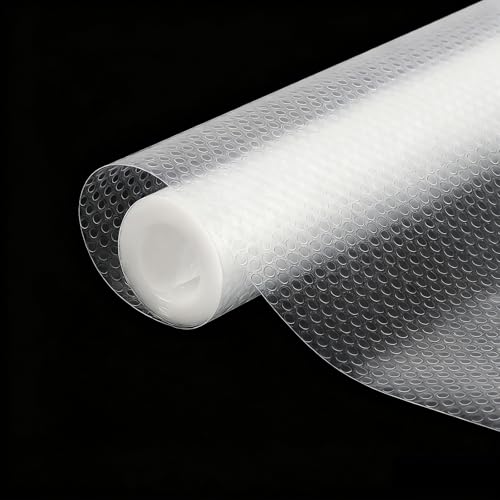 AYESY Drawer Liners, 30 * 150cm Non-Adhesive Kitchen Shelf Liner, EVA BPA Free Waterproof Anti-Slip Cupboard Cabinet Liner Fridge Mats Sink Protector for Home Office, White