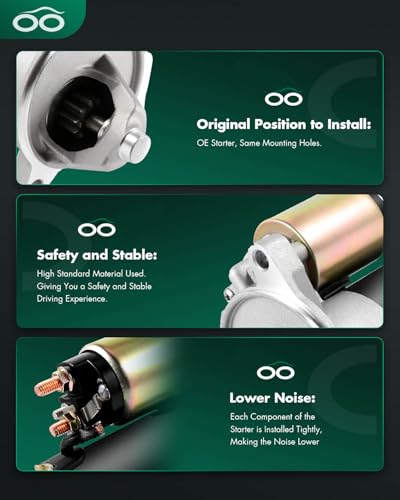 Image of SCITOO Motor Starter for SA-785 SA-857 Starters Fit for Ford for Mustang 1992-1993, for Ford for Ranger 1991-2001, for Mazda for B2300 1994-1997, for Mazda for B2500 1998-2001