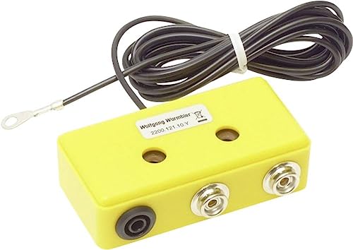 Wolfgang Warmbier 2200.121.10 Esd-Erdungsbox Incl. Erdungskabel 2.00M Druckknopf 10 Mm, Bananenbuchs