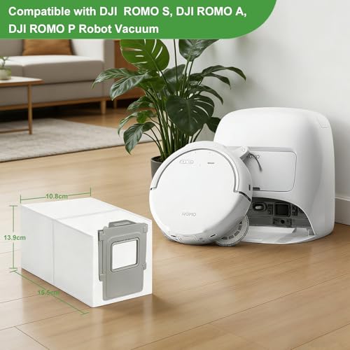 Image of WAIKAS Dust Bags for DJI Robot Vacuum (ROMO S /A /P), 20-Pack