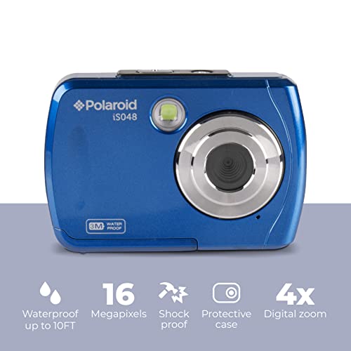 Polaroid IS048 Digital Camera - Small Lightweight Waterproof Instant Sharing 16 MP Digital Portable Handheld Action Camera (Red) by Polaroid - Image 2