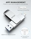 iDiskk 128 GB pamięci flash USB dla iPhone'a i iPada, iPhone Memory Stick Pamięć USB Flash Lightning Photo Stick dla komputerów PC Mac i iPhone'ów (certyfikat Apple MFi)