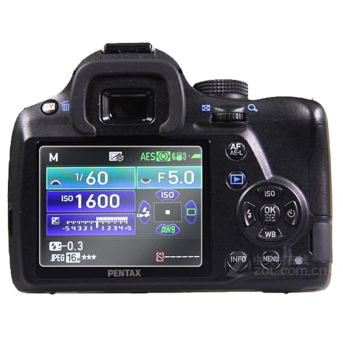 Kepuch Protector de Pantalla para Pentax K 50   Vidrio Templado 2 Paquetes