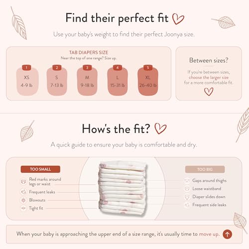 Image of Joonya Baby Diapers, Size 2 S (7-13 lb) - 1 Bag of 30 - Non Toxic, Eco-Friendly, High Absorbency, Overnight Use, Ultra Slim & Soft - Made in Denmark