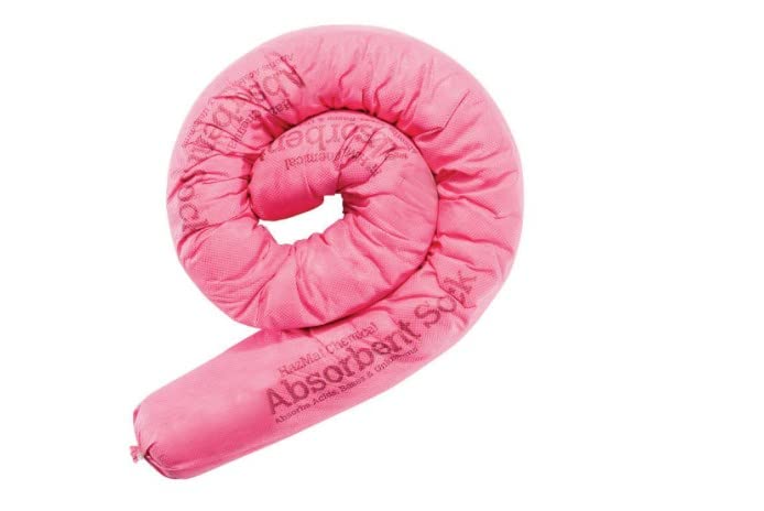 Absorbent Socks 12 Pcs Hazmat Socks, Absorbent Booms Oil, Chemical, Hazardous Spills Containment Booms, 36L Capacity Spill Absorbent Control for Factories, Warehouses, Garages, by Horison Industries