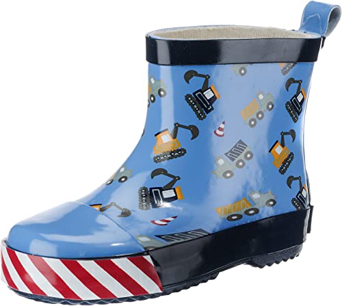 Girl's Wellies Rain Boot Building Site Wellington Rubber