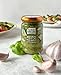 SACLA Wild Garlic Pesto Sauce | Basil & Wild Garlic Italian Pesto with Parmigiano Reggiano & Pecorino Romano Cheeses | 6.7 oz Glass Jar | Non-GMO Gourmet Sauce Imported from Italy
