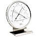 Produktbild Fischer 146.01-01 - Raum-Klimamesser - 130mm Synthetic-Hygrometer und Thermometer mit Sockel, Edelstahl, Made in Germany