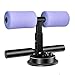 Soporte para ejercicios de piso con ventosa para barra de asiento, dispositivo de asistente sentado, soporte de tobillo acolchado ajustable, equipo de abdominales para viajes de fitness en casa.
