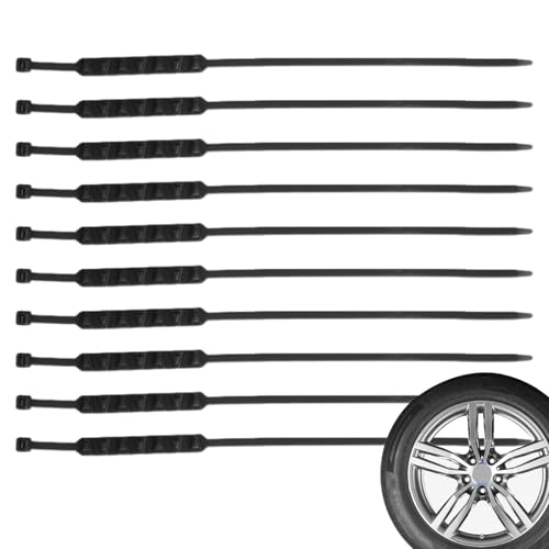 Cadenas de nieve para neumáticos de nieve, cadenas de moto, cadena de neumáticos rompehielos ajustable, de nailon para bajas temperaturas para vehículos de dos ruedas, motocicletas, coches y