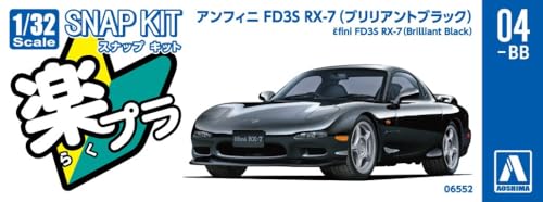 Aoshima Efini FD3S RX-7Rojo Negro Brillante 1:32 miniatura 5